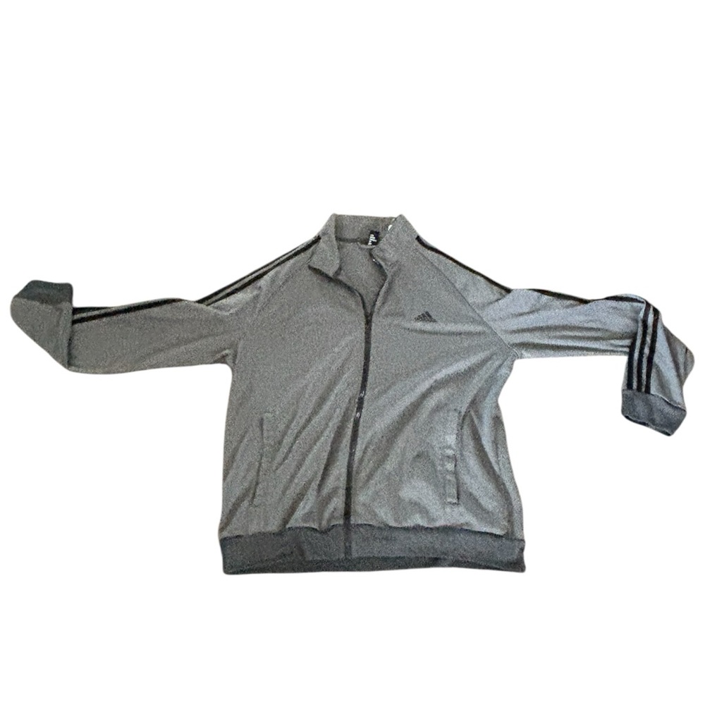 Adidas Men's heather Gray Lightweight Jacket/ sweater